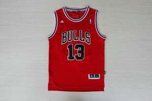 Maillot De Basket Chicago Bulls Joakim Noah 13 Tissus Sportif Fans Edition Rouge